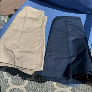 New Two Lands' End Khaki and Navy School Shorts Set 🚌📓